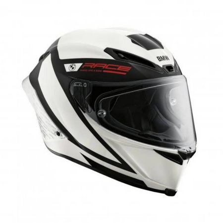 M Pro Race ECE White Curbs 電單車頭盔