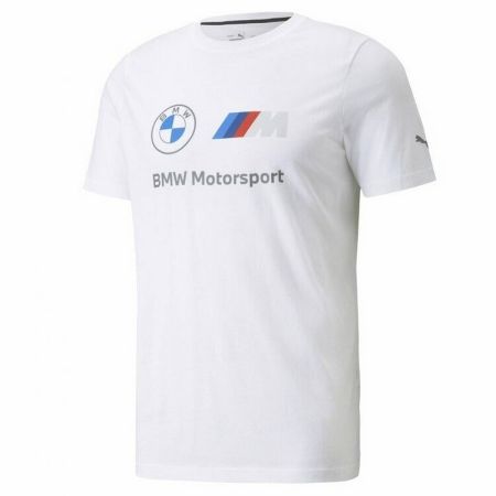 BMW M Motorsport 圓領男士T恤, 白色