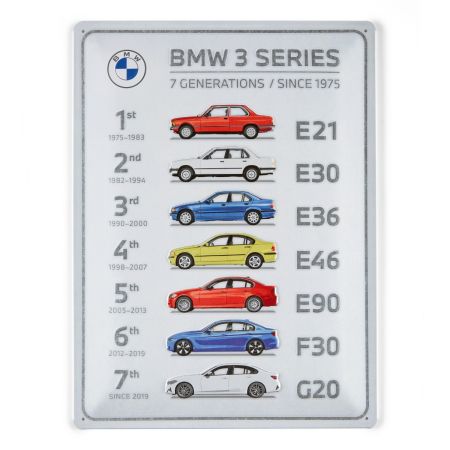 BMW 3 系列復古金屬牌