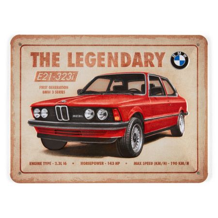 BMW E21 復古金屬牌